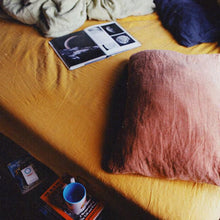 Load image into Gallery viewer, Organic French linen pillowcase in oyster pink