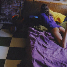 Load image into Gallery viewer, toadstool purple French organic linen sheets